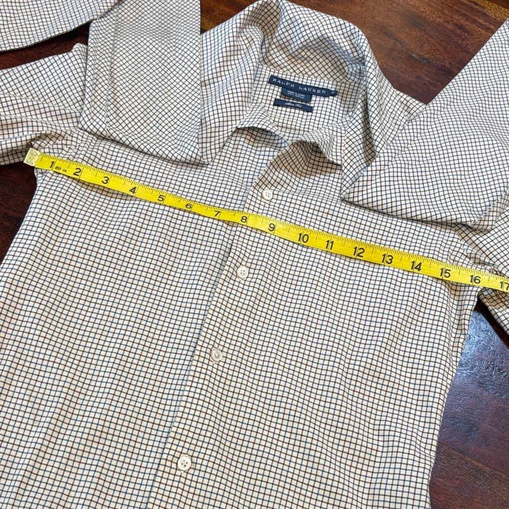 Vintage Ralph Lauren Button-Front Long Sleeve Top with Scarf size 2 Slim Fit - Picture 15 of 16